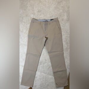 Bonobos Stretch Washed Chino Pants —Beige color, Size 34x32 (Slim Fit)